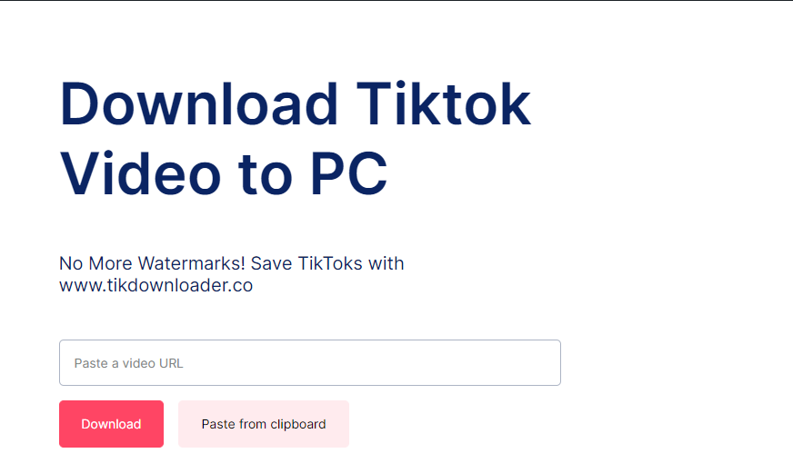 TikTok Downloader for PC