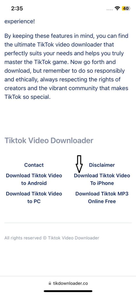 Saving TikTok Videos